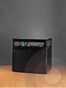 black dustproof display counter