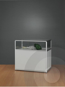 part glass display counter