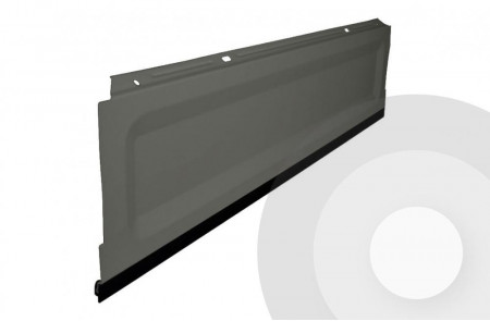Shelving Plinths (Kickers) with Rubber Strip Silver (RAL9006)