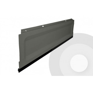 Shelving Plinths (Kickers) with Rubber Strip Silver (RAL9006)