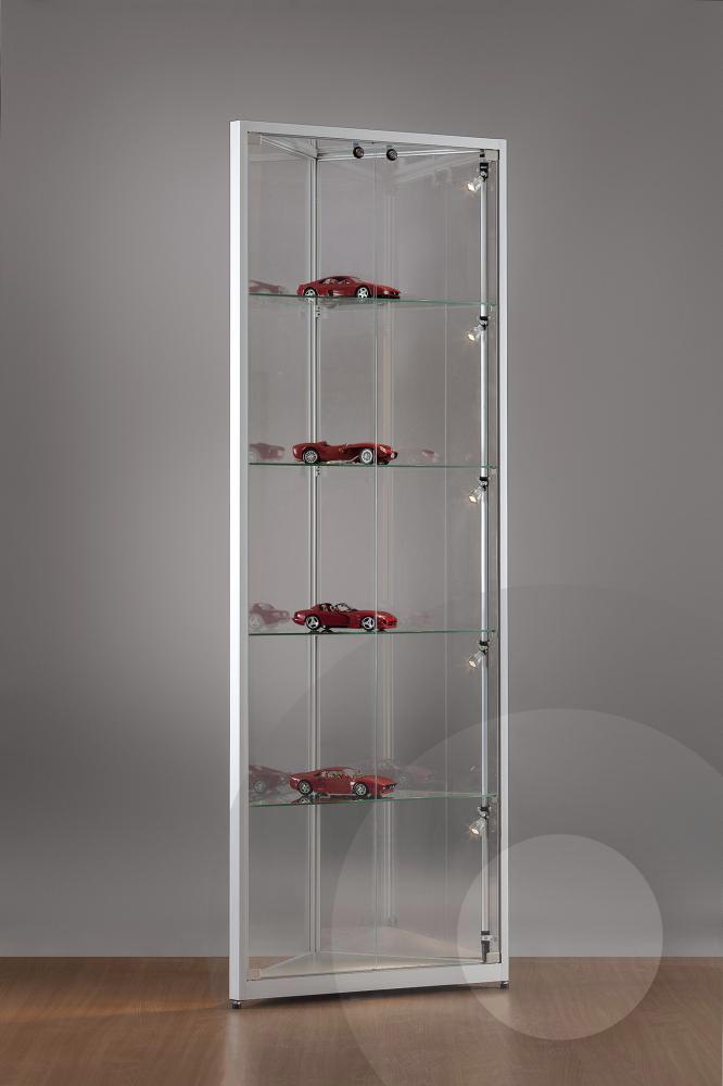 Corner Retail Display Cabinet with Glass Top | Glass Showcase