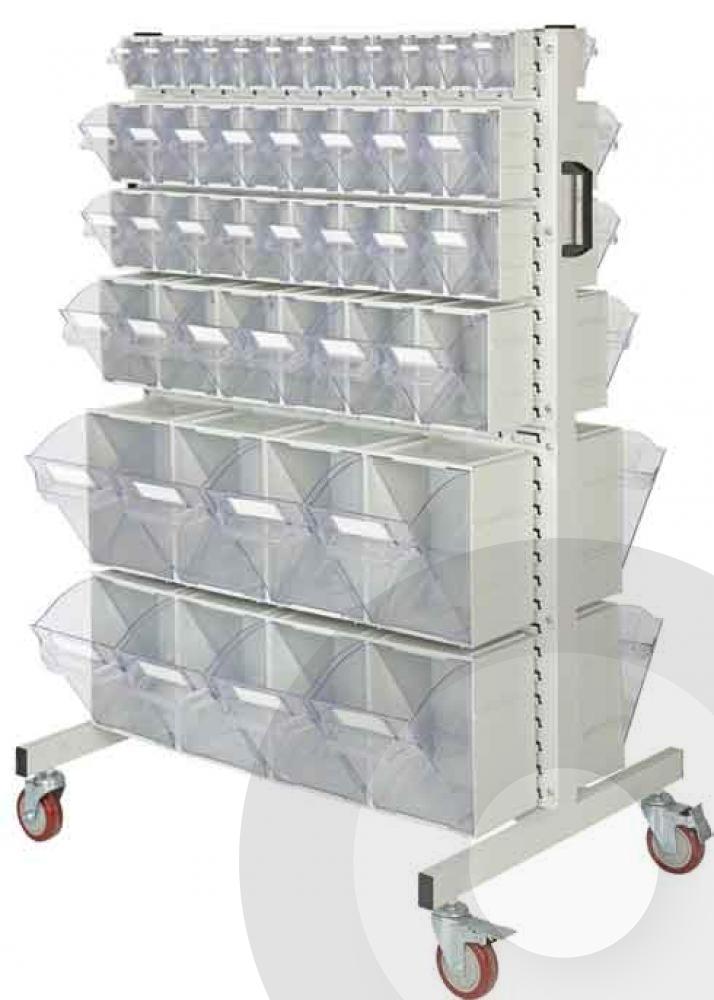 Storage Cabinets - Tip Out Bins Mounted On Louvers