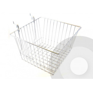 Deep Slatwall Wire Basket With Grid Fitting (box of 6)