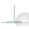 Medium Design Your Own Gondola Shelving Silver (RAL9006)