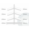 Medium Gondola Shelving (base + 3) With Plastic Risers & Dividers