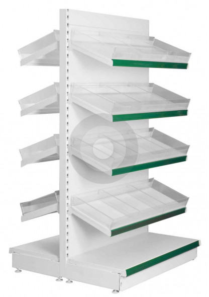 shop shelving with shelf risers and dividers