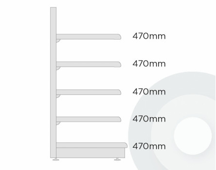 Medium Maximum Display Wall Shelving