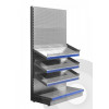Medium Confectionery Shelving Silver (RAL9006)