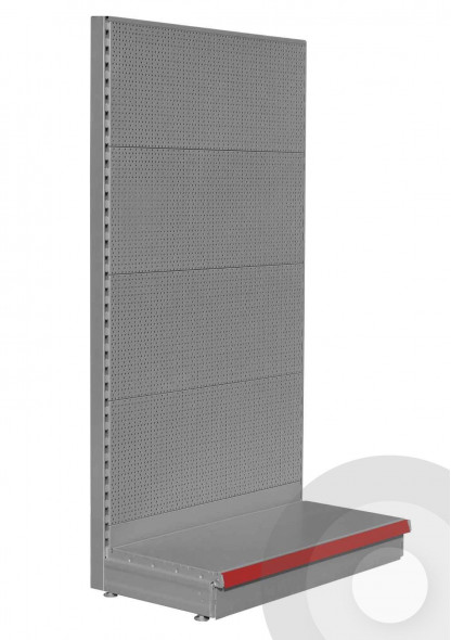 silver 50 pitch pegboard shelving